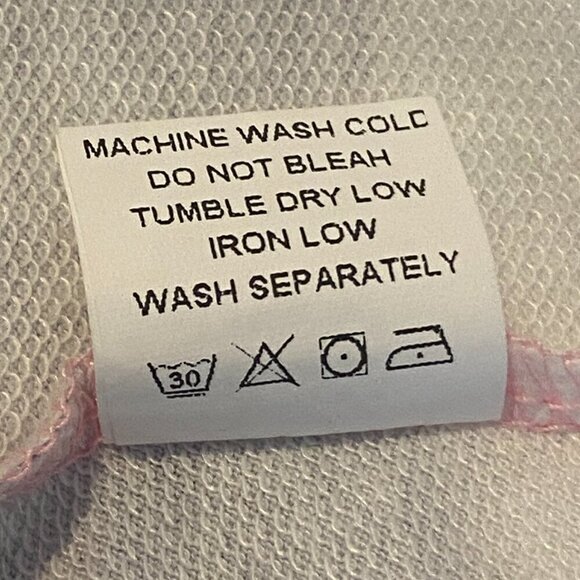 Pink Gray White Colorblock-Stripe Full Zip Hoodie Sz M #198J - Picture 8 of 8